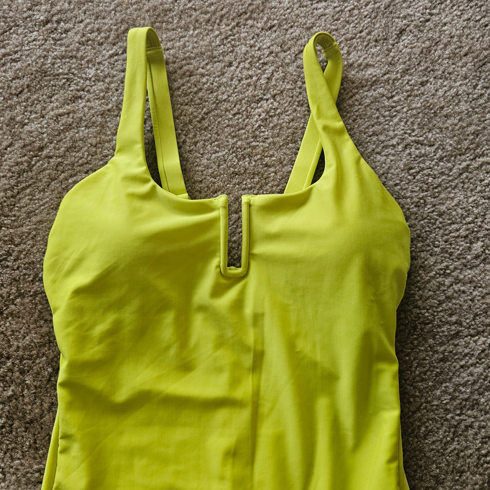Kona Sol Small Lime Green One Piece Swimsuit - Picture 2 of 4